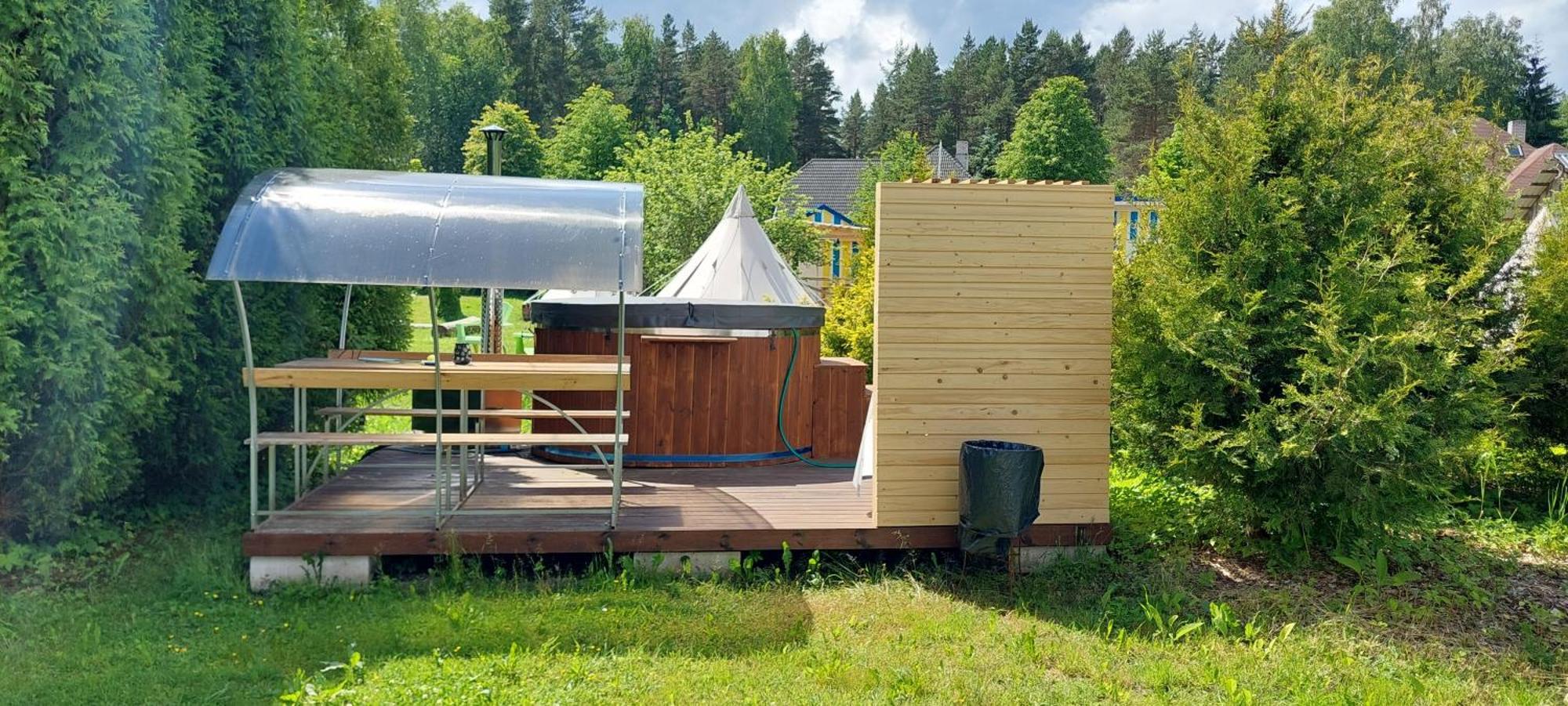Готель Glamping Fluffy Horns - Glempings Pukainie Ragi Plienciems Екстер'єр фото